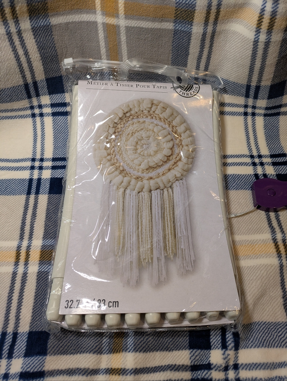 Loops & Threads Rug Loom Kit - Circular Weaving Wall Hanging Mandala DIY